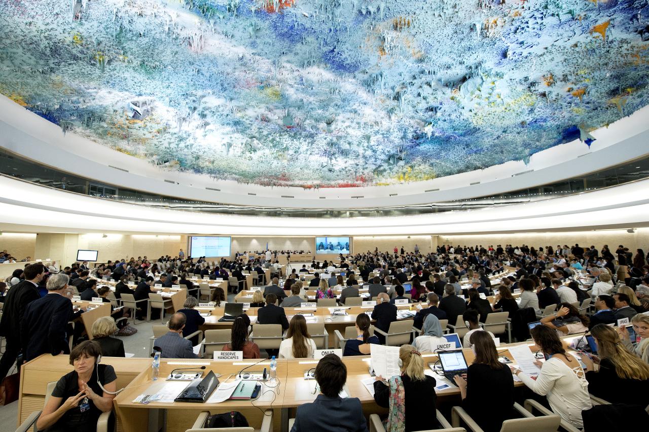 A general view during the 24th Session of the Human Rights Council. 9 September 2013. Photo by Jean-Marc Ferré